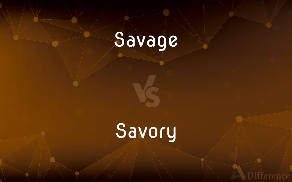 Savage vs. Savory — What's the Difference?