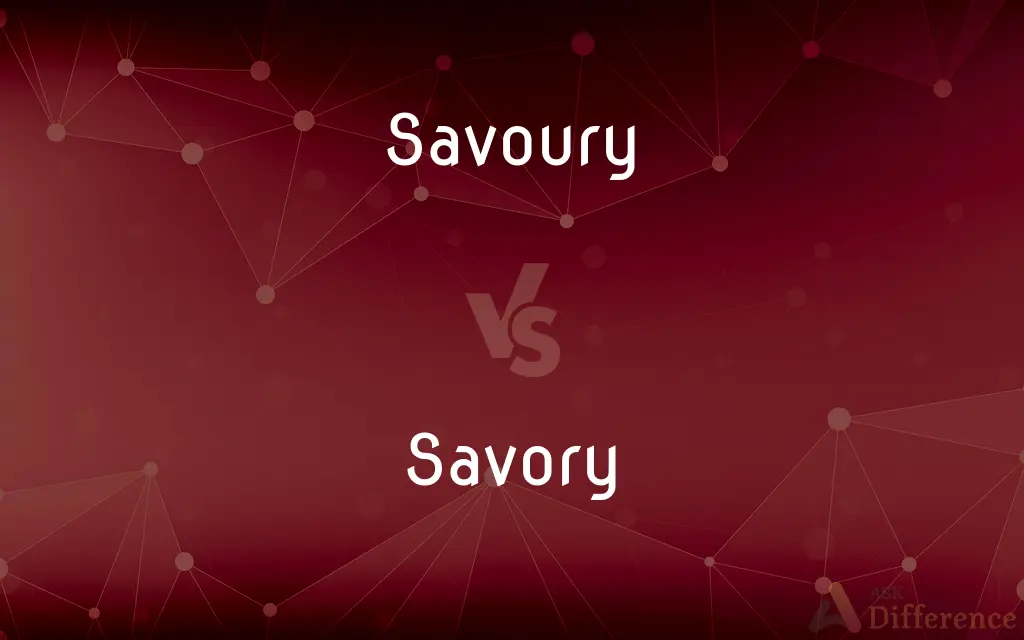 Savoury vs. Savory — What's the Difference?