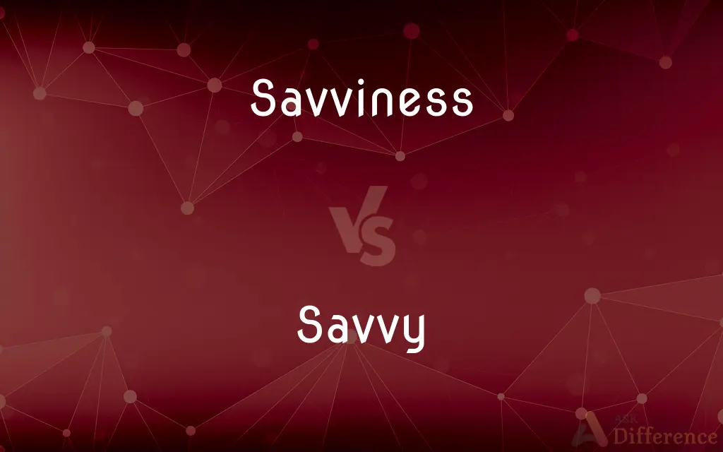 Savviness vs. Savvy — What's the Difference?