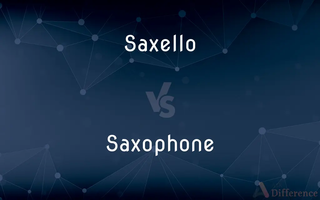 Saxello vs. Saxophone — What's the Difference?