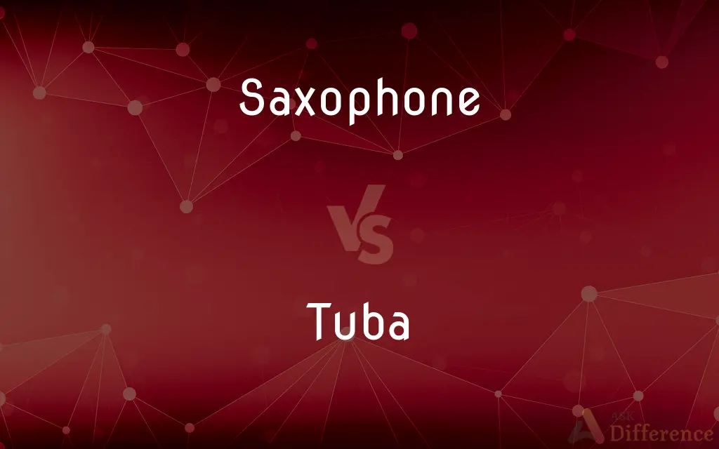 Saxophone vs. Tuba — What's the Difference?