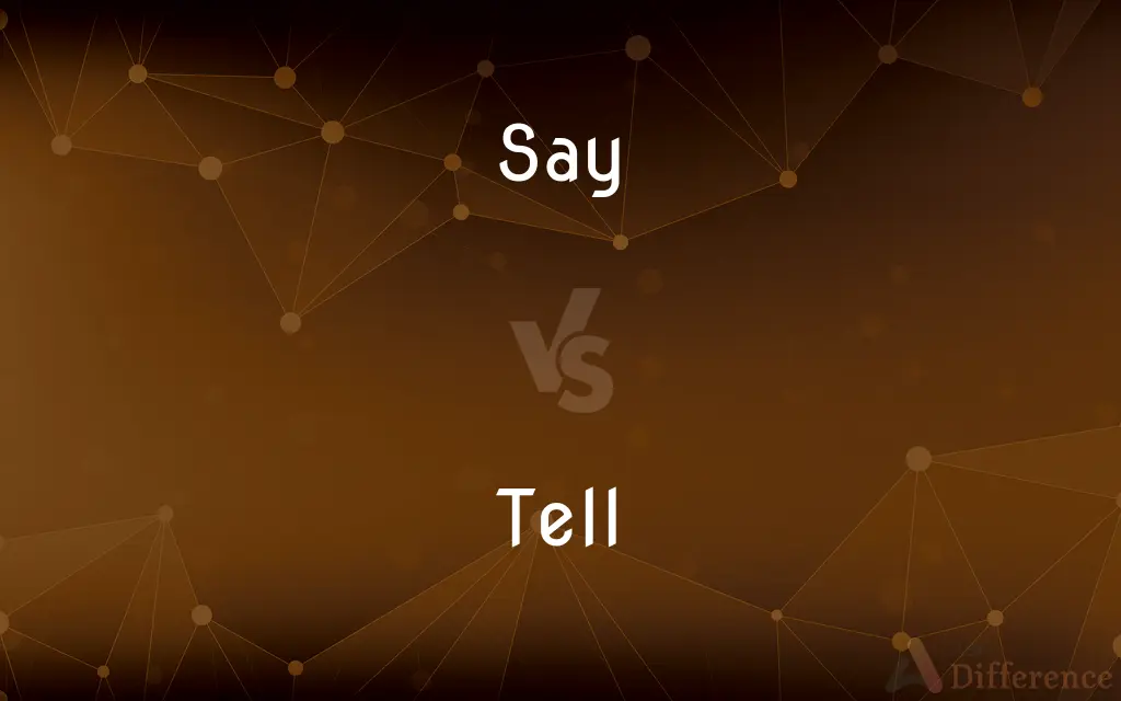 Say vs. Tell — What's the Difference?