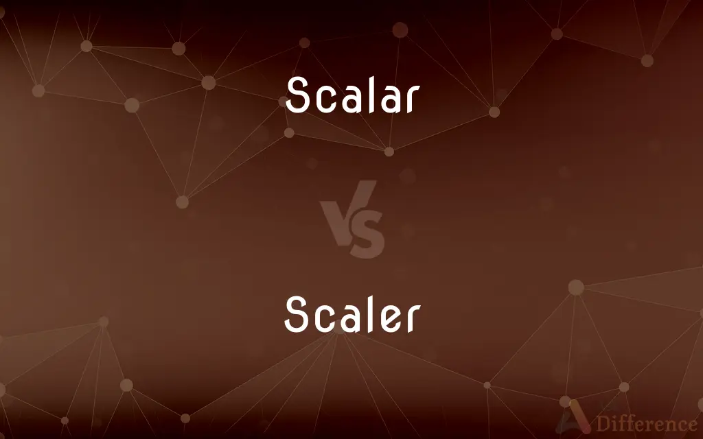 Scalar vs. Scaler — What's the Difference?