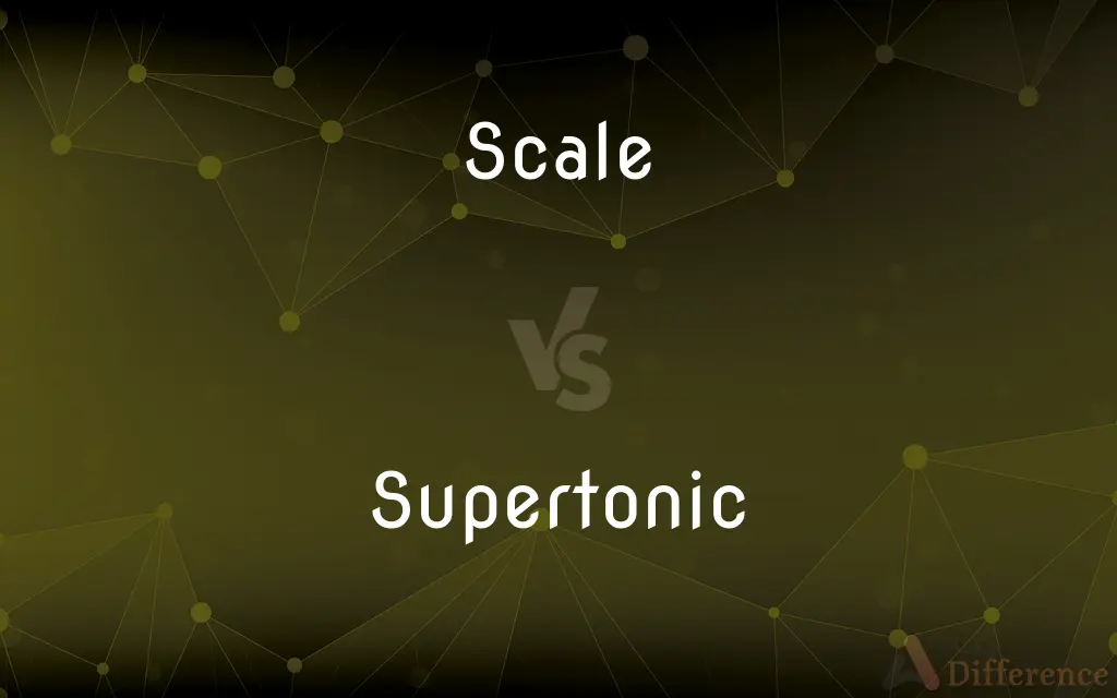 Scale vs. Supertonic — What's the Difference?