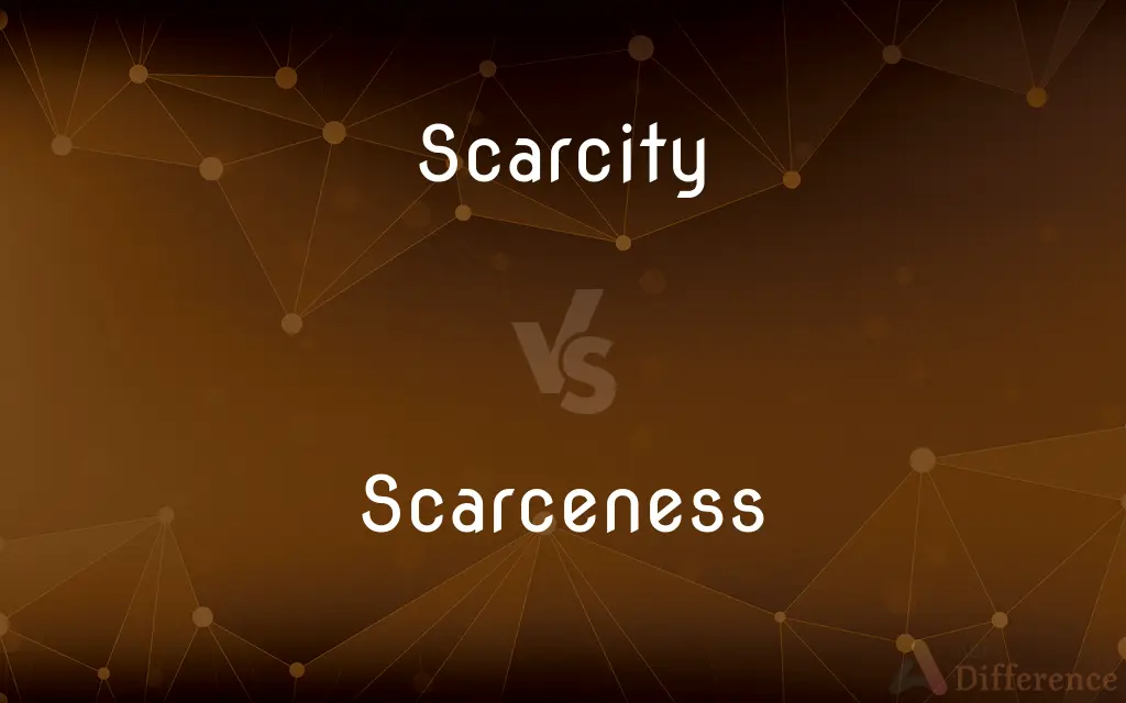 Scarcity vs. Scarceness — What's the Difference?