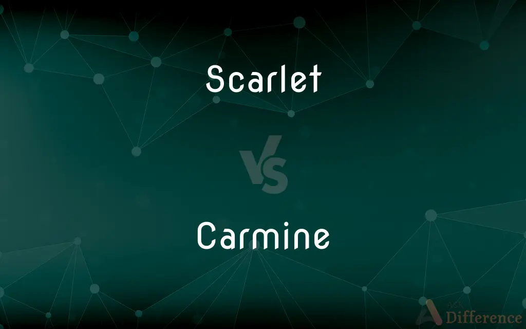 Scarlet vs. Carmine — What's the Difference?
