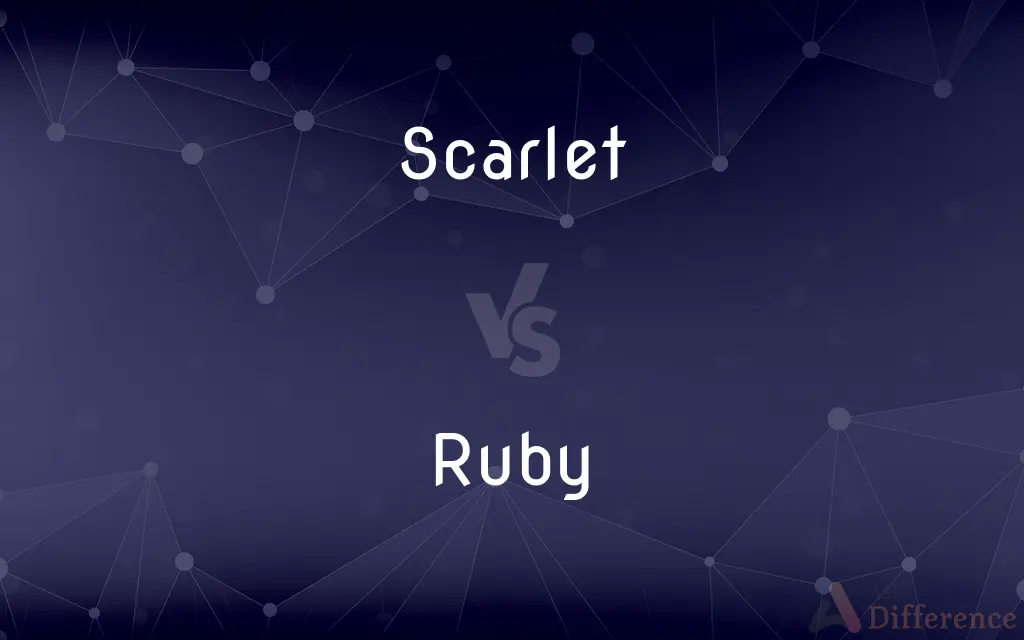 Scarlet vs. Ruby — What's the Difference?