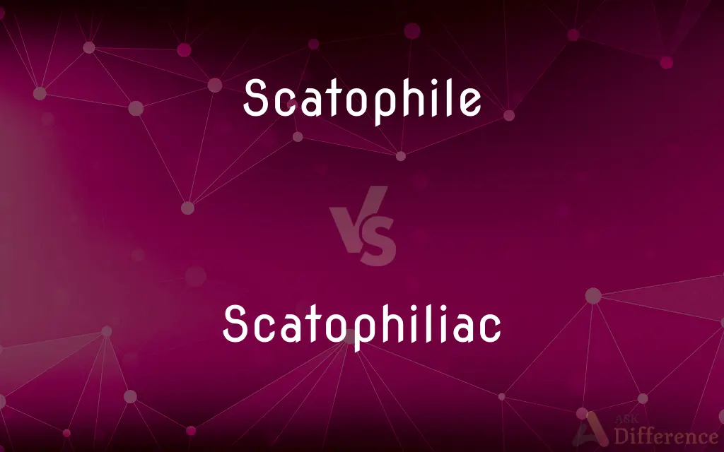 Scatophile vs. Scatophiliac — What's the Difference?