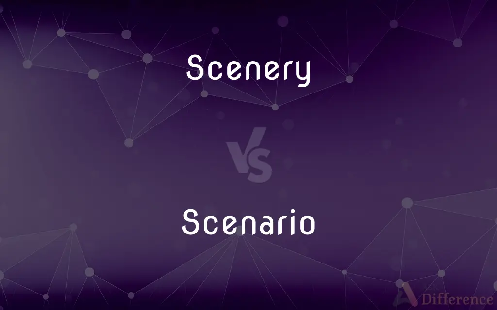 Scenery vs. Scenario — What's the Difference?
