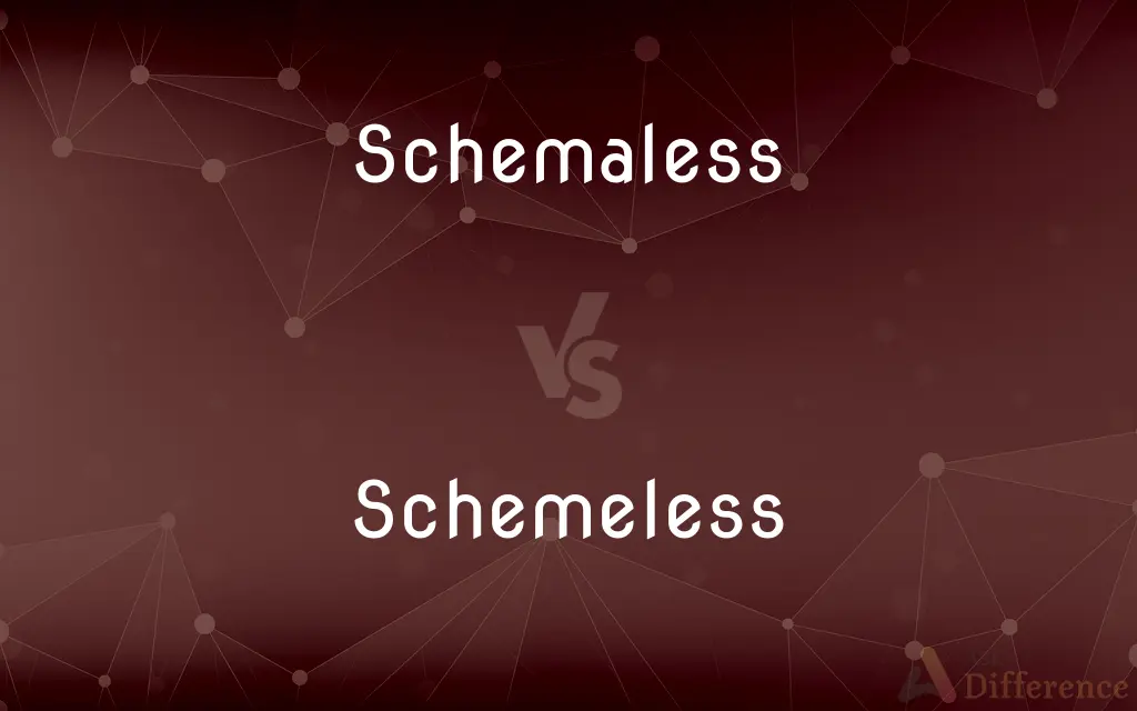 Schemaless vs. Schemeless — What's the Difference?