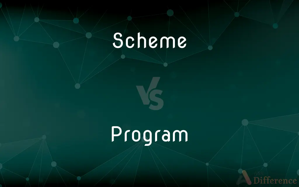 Scheme vs. Program — What's the Difference?