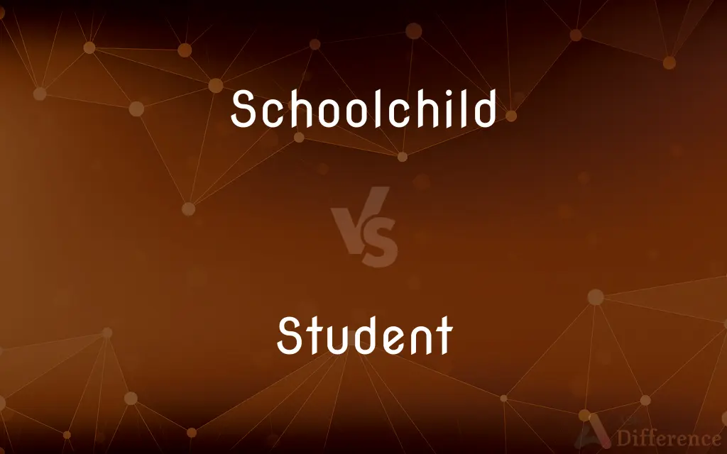 Schoolchild vs. Student — What's the Difference?