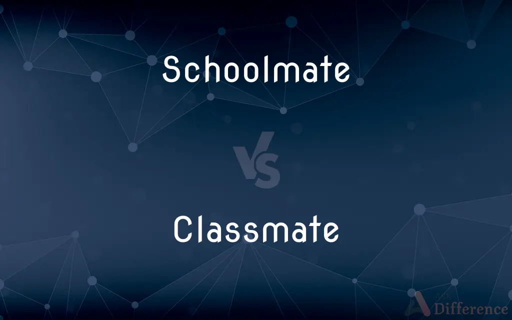 Schoolmate vs. Classmate — What's the Difference?