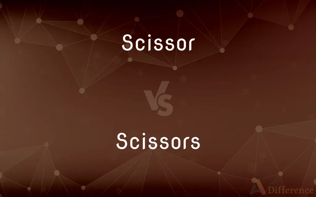 Scissor vs. Scissors — What's the Difference?