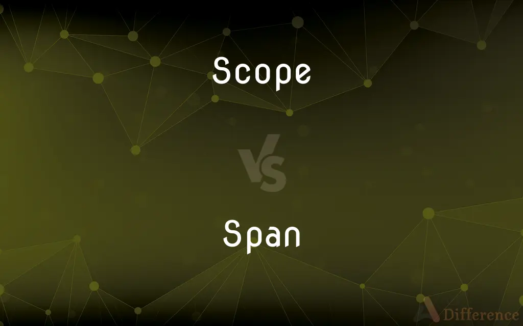 Scope vs. Span — What's the Difference?