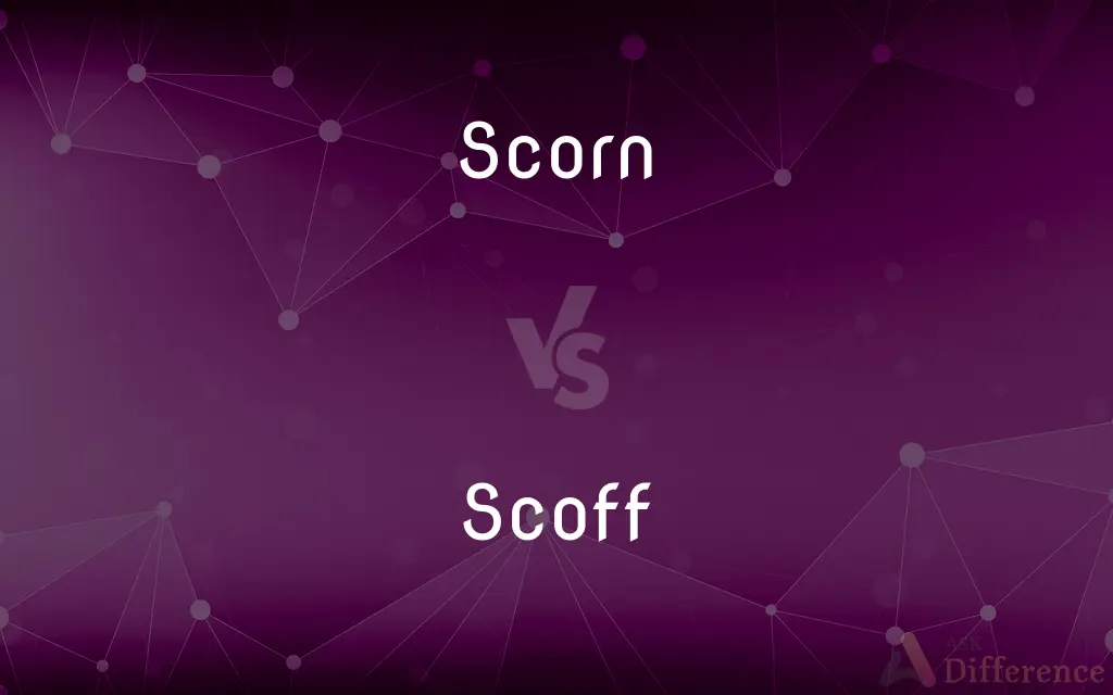 Scorn vs. Scoff — What's the Difference?
