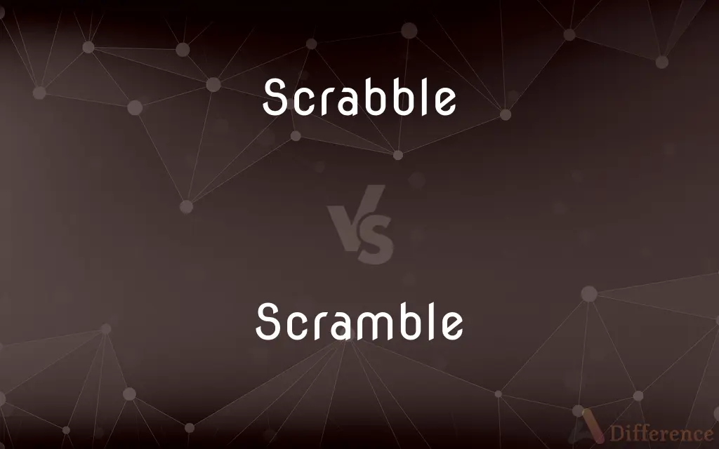 Scrabble vs. Scramble — What's the Difference?