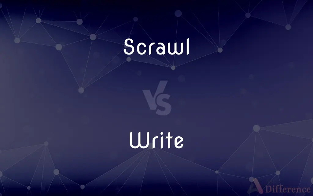 Scrawl vs. Write — What's the Difference?