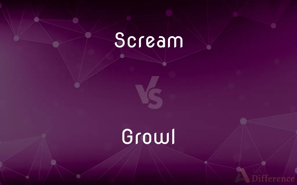 Scream vs. Growl — What's the Difference?