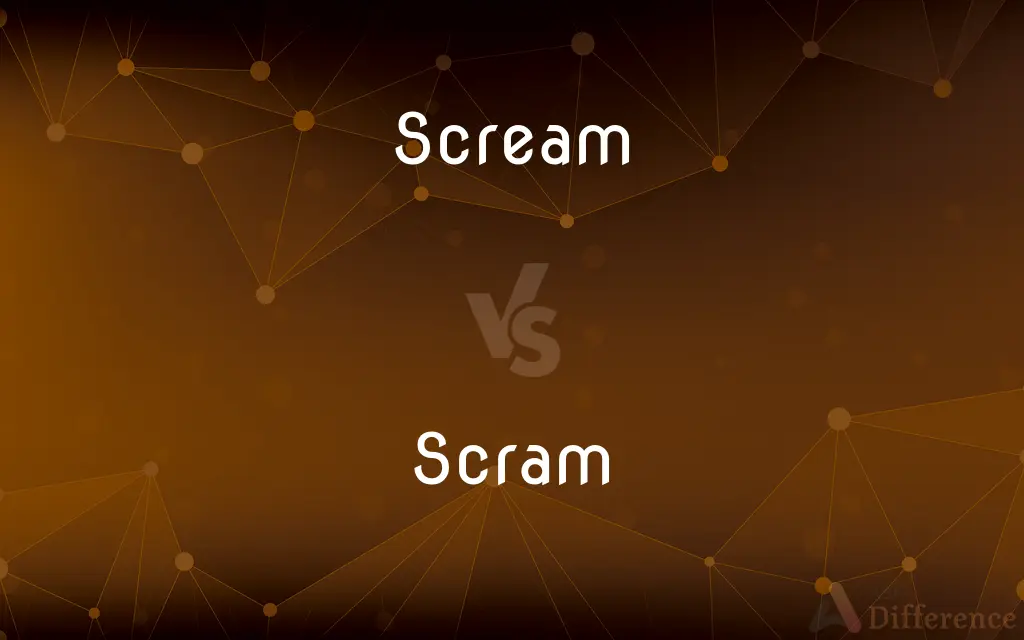 Scream vs. Scram — What's the Difference?