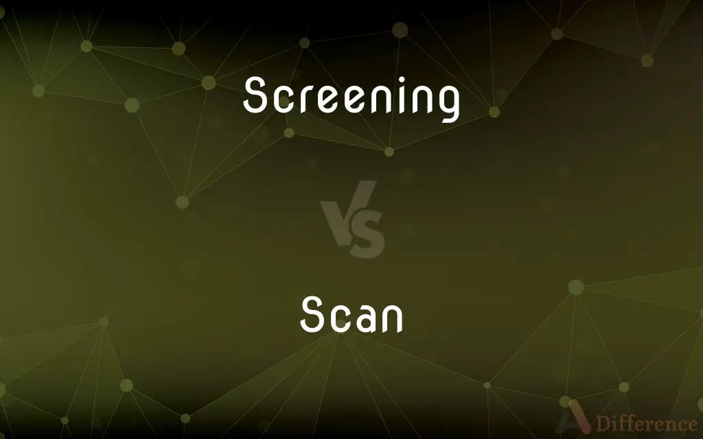 Screening vs. Scan — What's the Difference?
