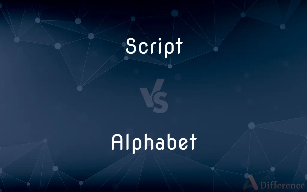 Script vs. Alphabet — What's the Difference?
