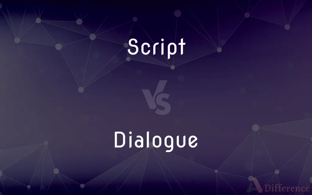 Script vs. Dialogue — What's the Difference?