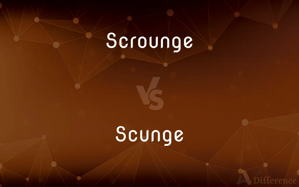 Scrounge vs. Scunge — What's the Difference?