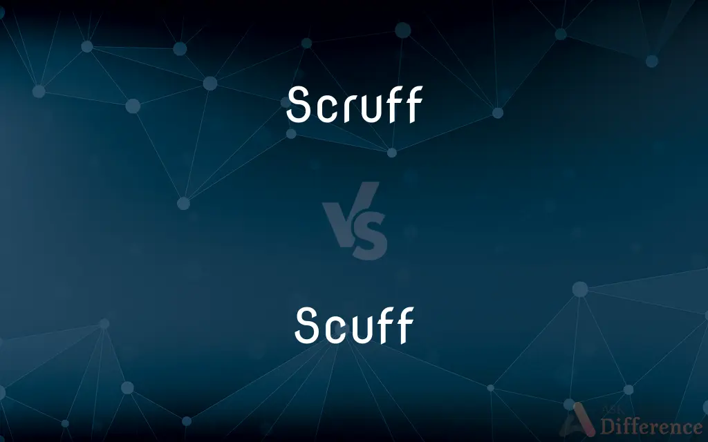 Scruff vs. Scuff — What's the Difference?