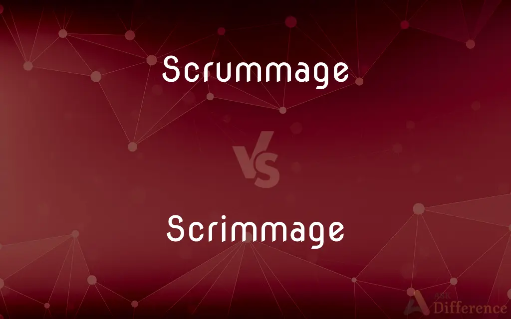 Scrummage vs. Scrimmage — What's the Difference?