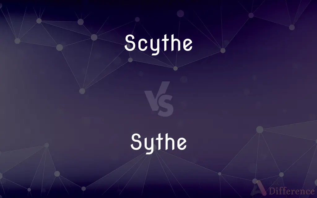 Scythe vs. Sythe — Which is Correct Spelling?
