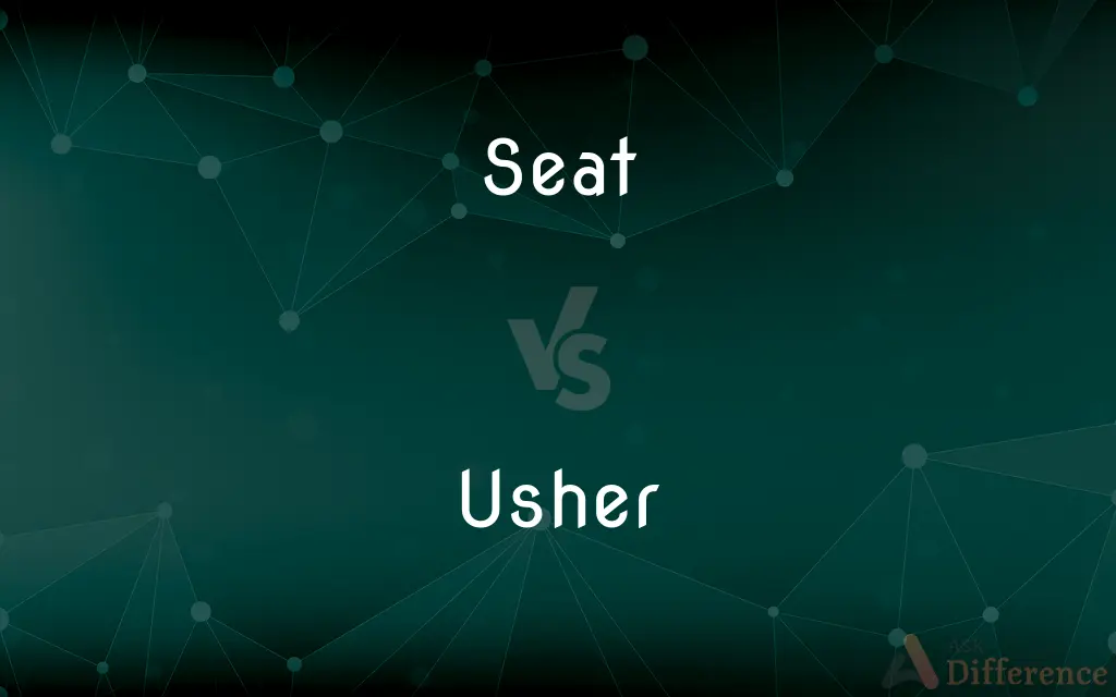 Seat vs. Usher — What's the Difference?