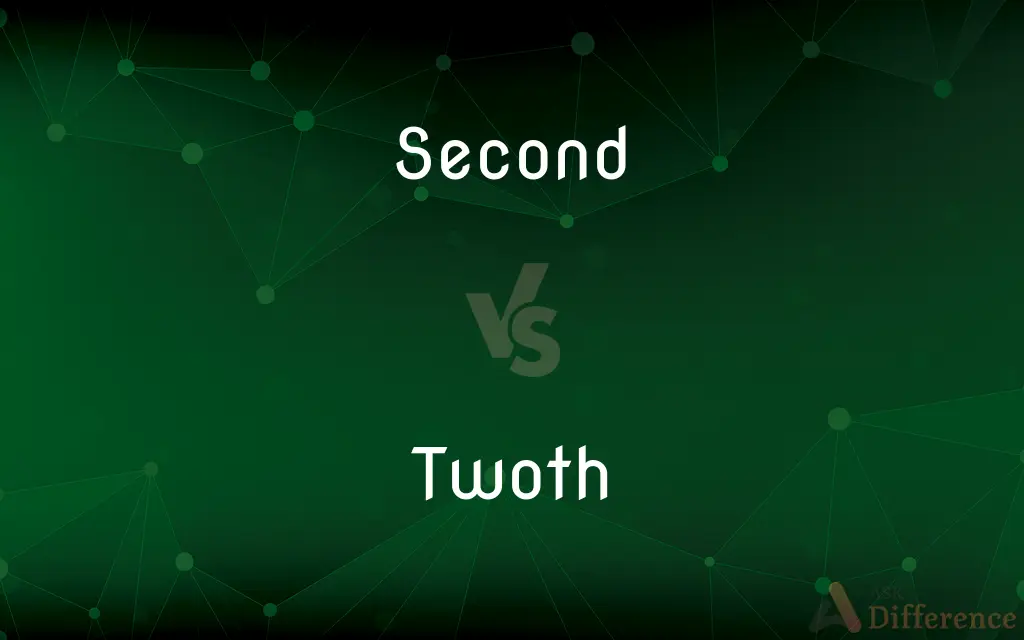 Second vs. Twoth — What's the Difference?
