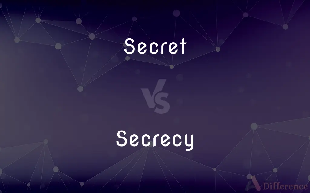 Secret vs. Secrecy — What's the Difference?