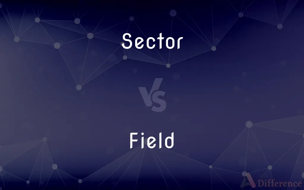 Sector vs. Field — What's the Difference?