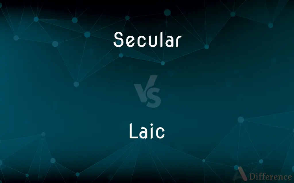 Secular vs. Laic — What's the Difference?