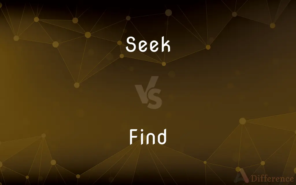 Seek vs. Find — What's the Difference?