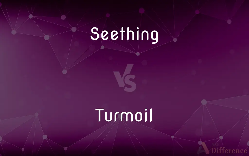Seething vs. Turmoil — What's the Difference?