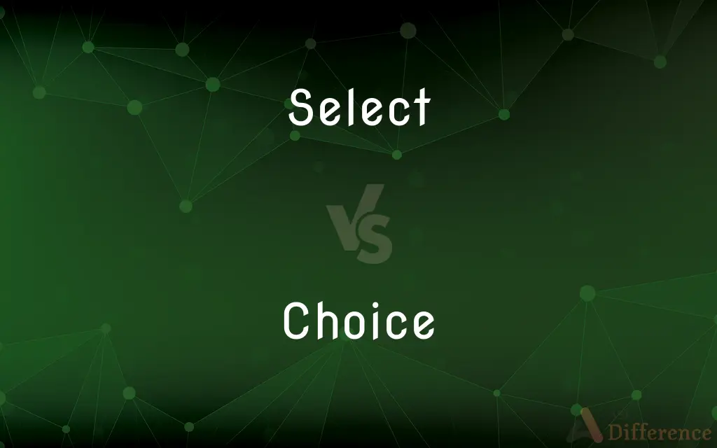 Select vs. Choice — What's the Difference?