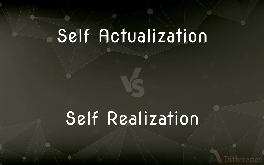 Self Actualization vs. Self Realization — What's the Difference?