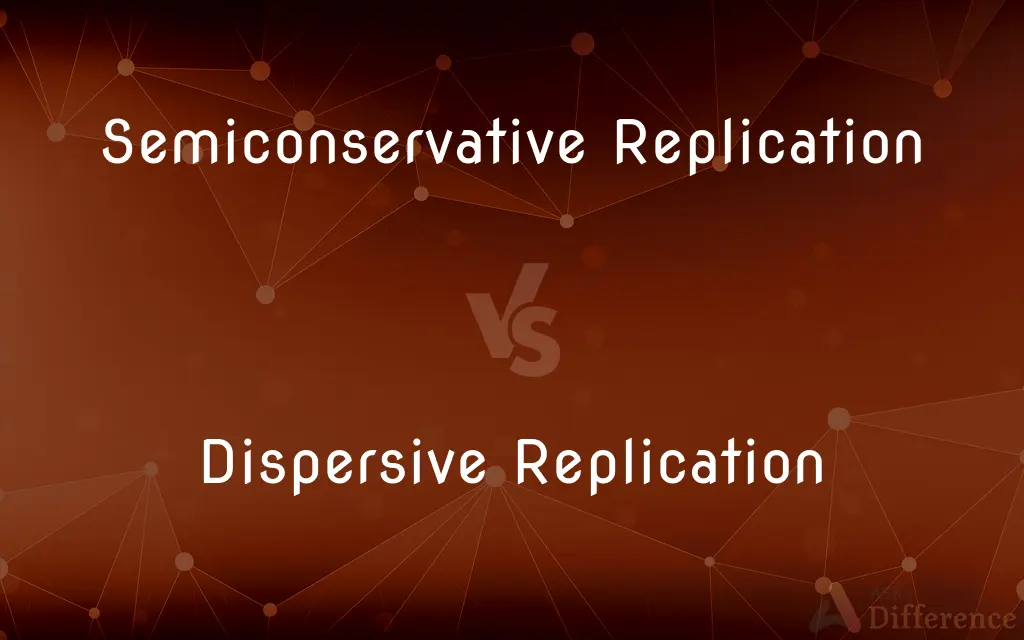 Semiconservative Replication vs. Dispersive Replication — What's the Difference?