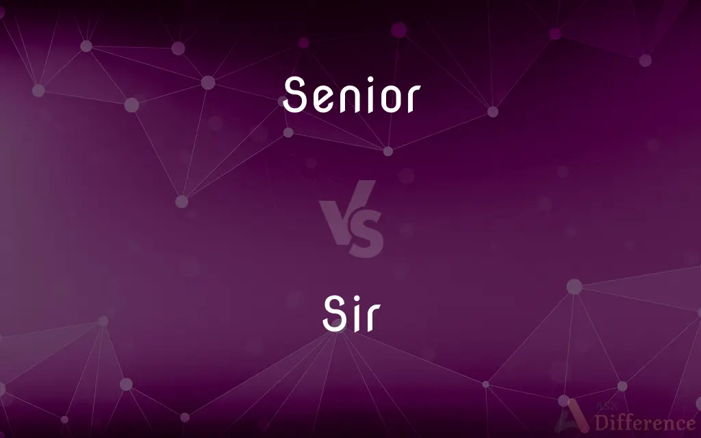 Senior vs. Sir — What's the Difference?