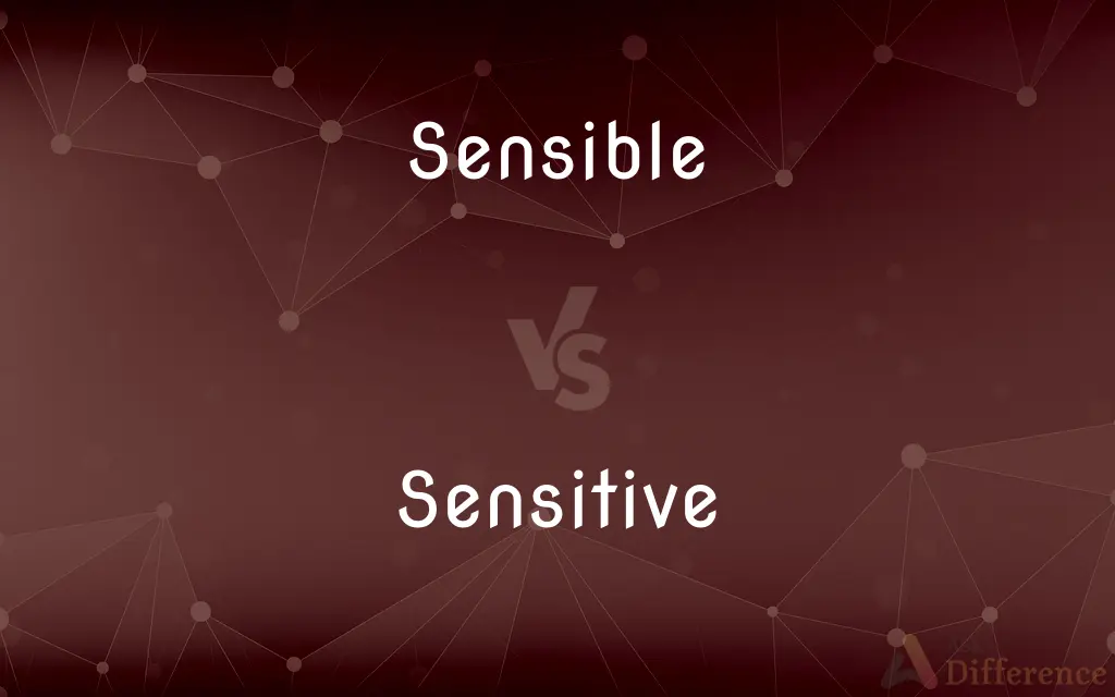 Sensible vs. Sensitive — What's the Difference?