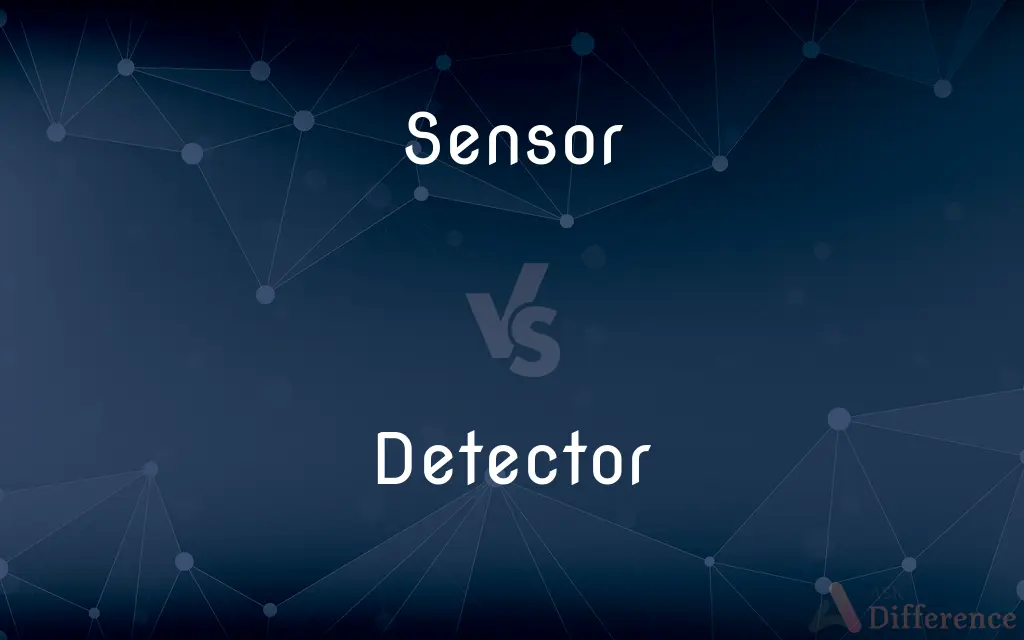 Sensor vs. Detector — What's the Difference?