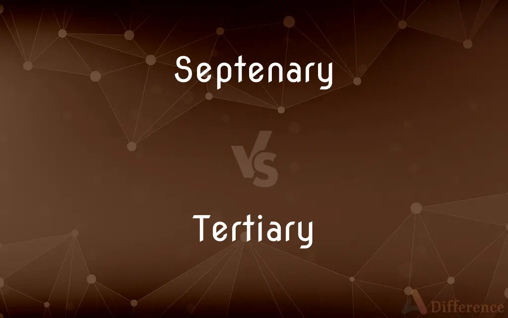 Septenary vs. Tertiary — What's the Difference?