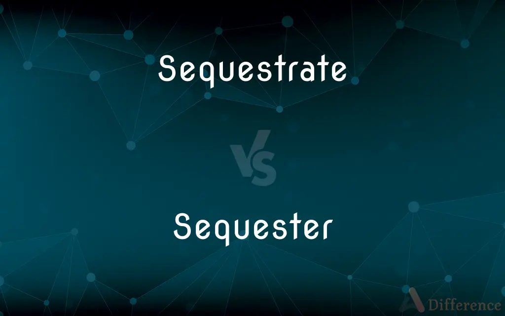 Sequestrate vs. Sequester — What's the Difference?