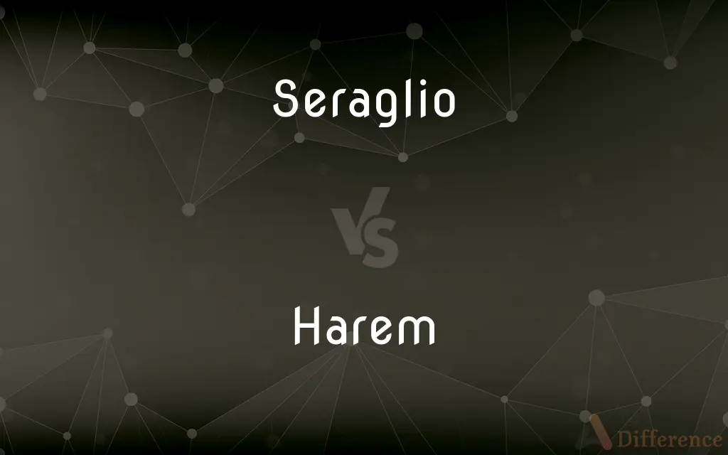 Seraglio vs. Harem — What's the Difference?
