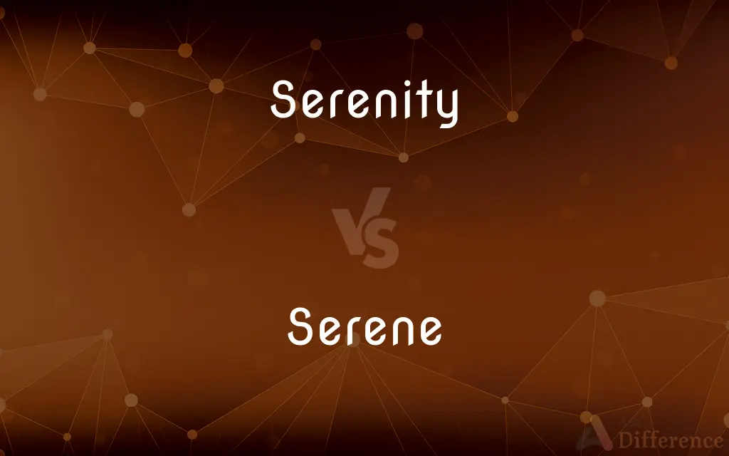 Serenity vs. Serene — What's the Difference?