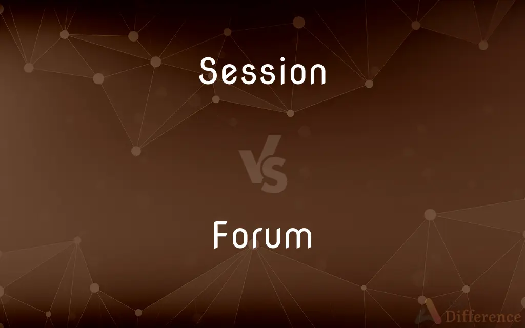 Session vs. Forum — What's the Difference?