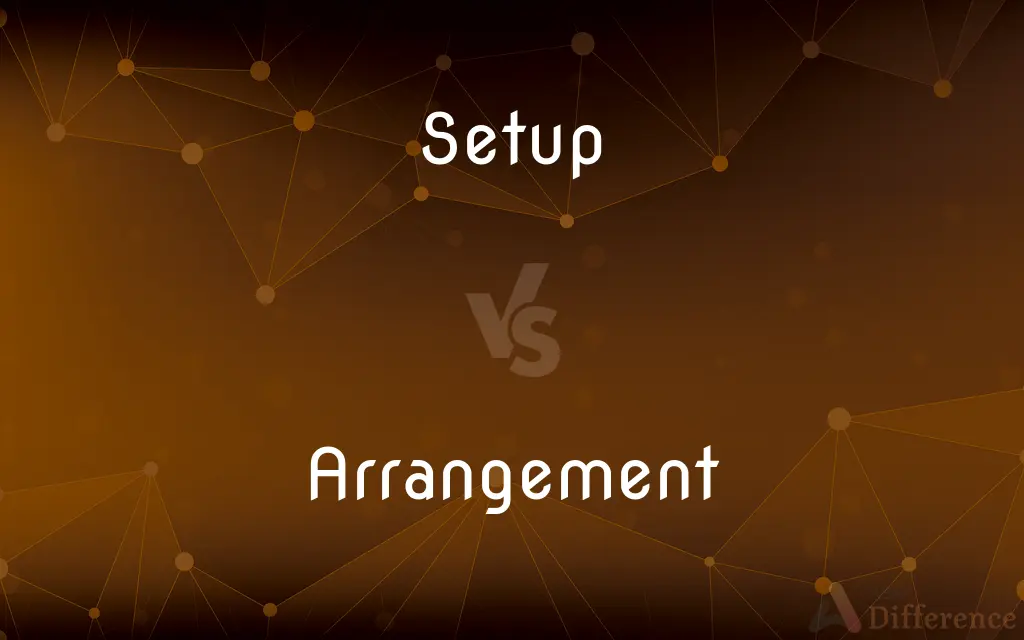 Setup vs. Arrangement — What's the Difference?